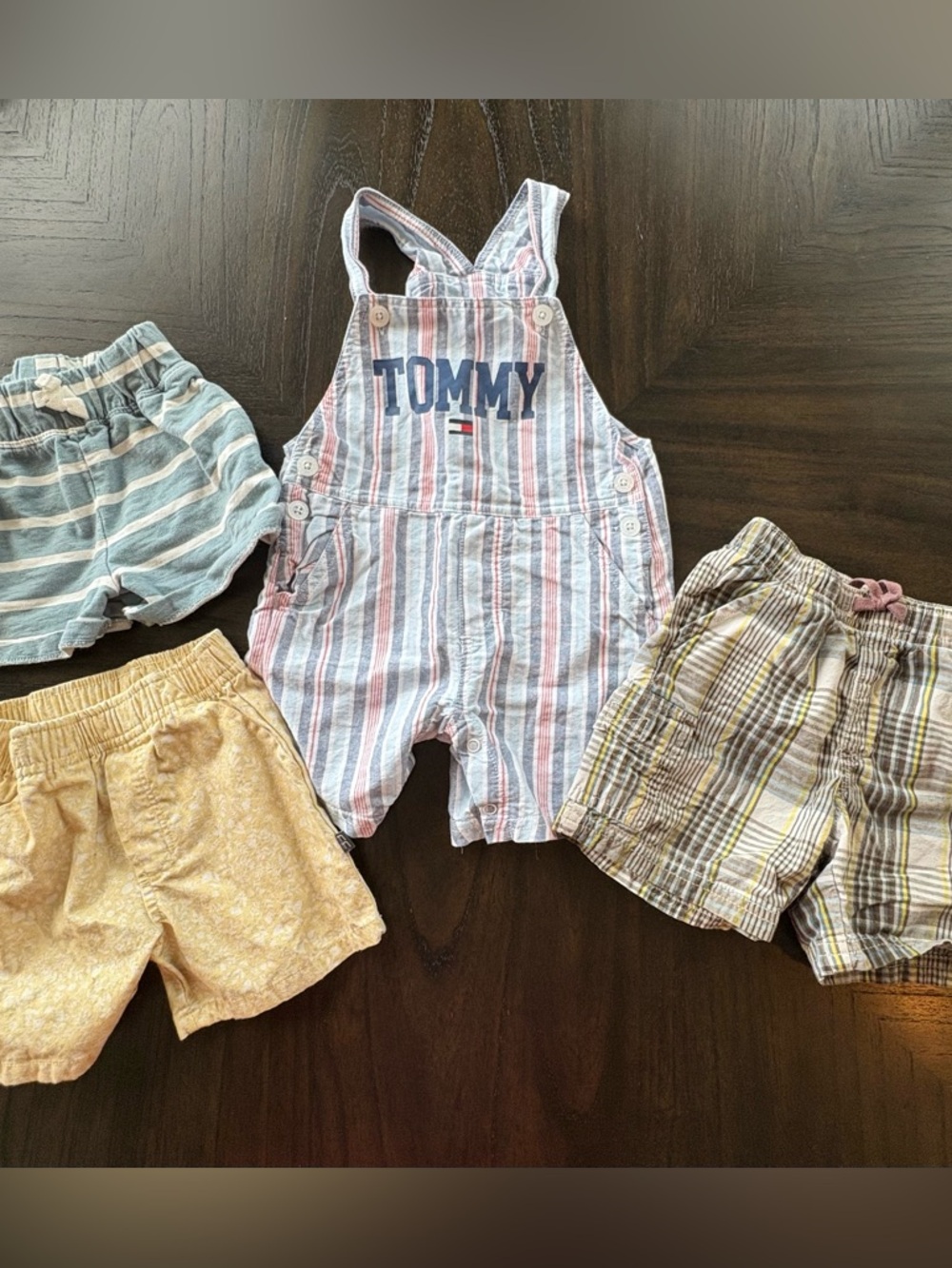 Tommy Hilfiger Baby 18M Overalls + Shorts Bundle Gymboree Summer Lot